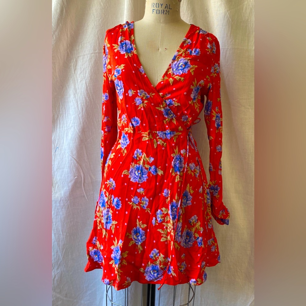 Zara floral minidress cross over